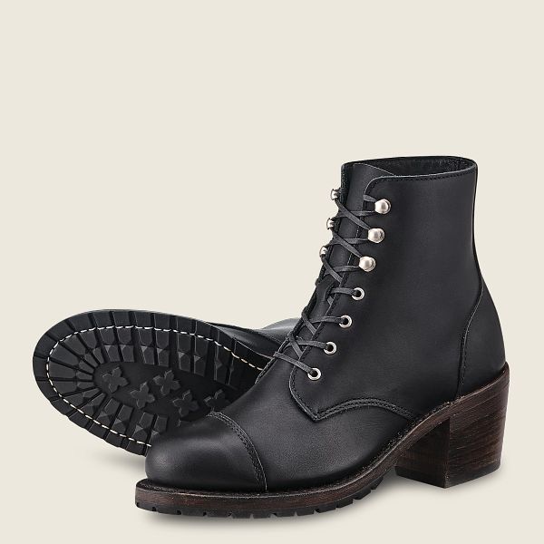 レッド ウィング(Red Wing) Eileen - ヒールバウンダリーレザー ブーツ レディース ブラック JP49752